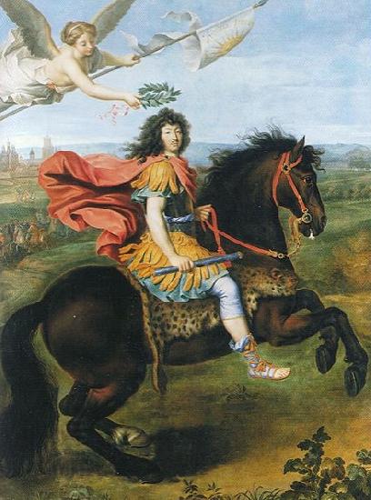 Pierre Mignard Louis XIV of France riding a horse China oil painting art